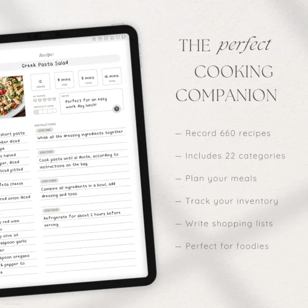 Digital Recipe Book