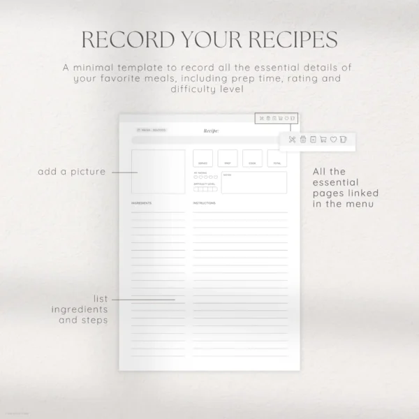 Digital Recipe Book