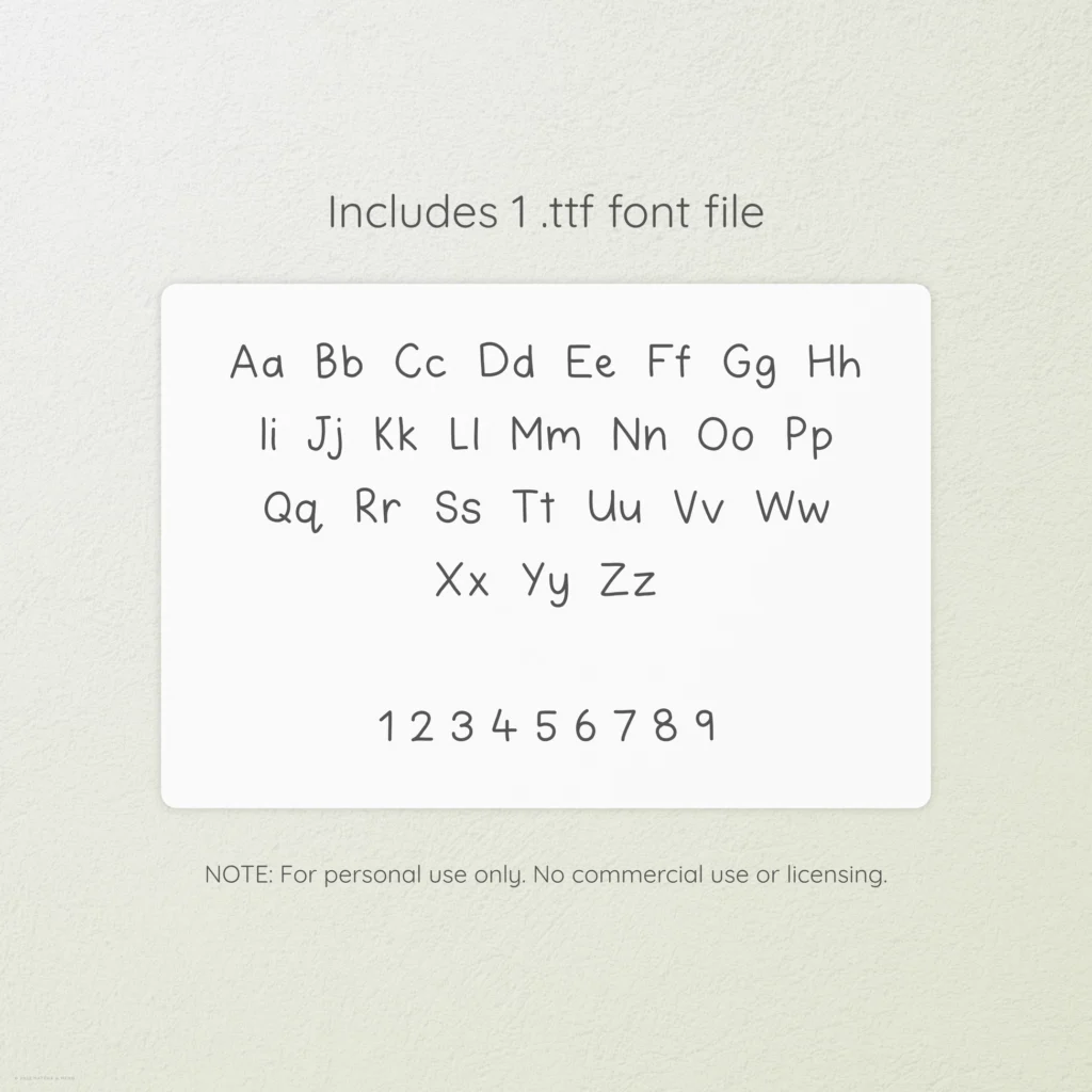 Matcha Latte Handwritten Font