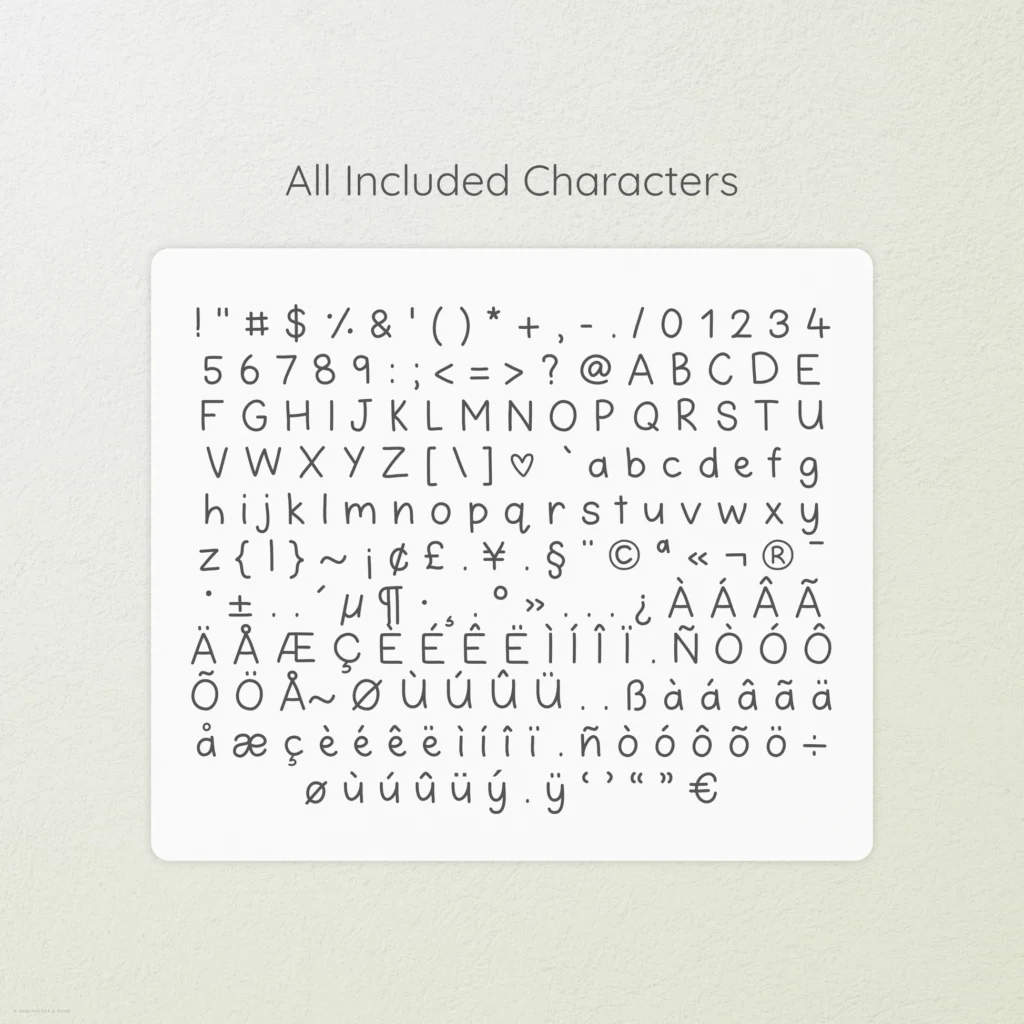 Matcha Latte Handwritten Font