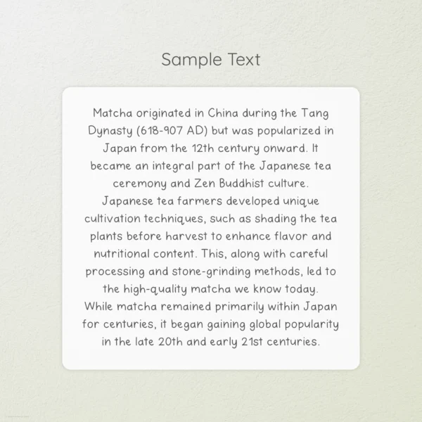 Matcha Latte Handwritten Font