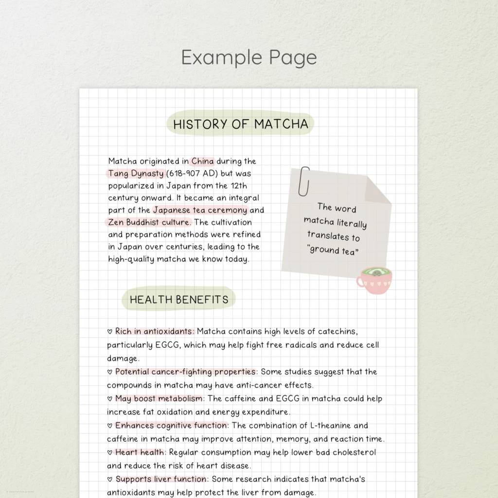 Matcha Latte Handwritten Font