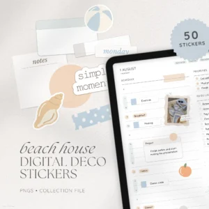 Beach House Digital Deco Stickers