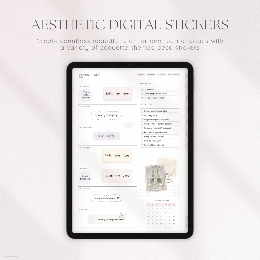 Candy Floss Dreams Digital Deco Stickers
