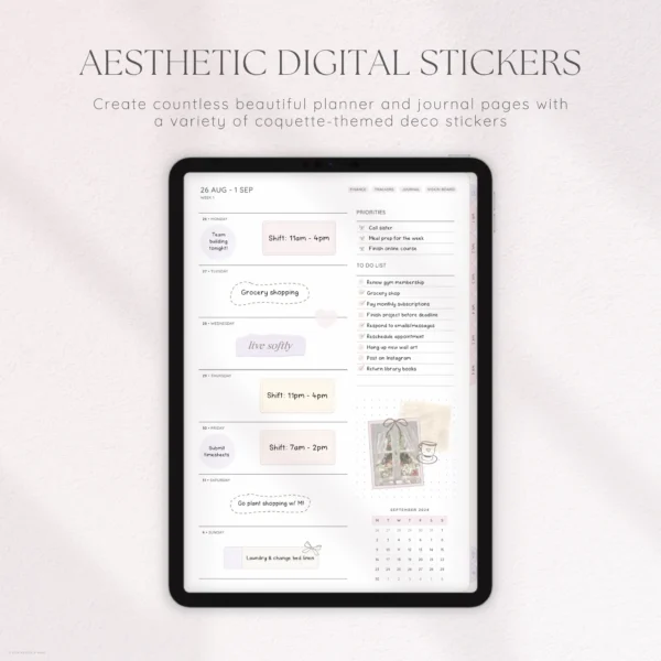 Candy Floss Dreams Digital Deco Stickers