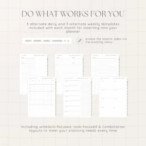 Undated Digital Planner - Matcha Version - Image 7