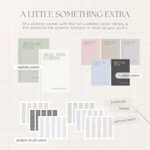 Undated Digital Planner - Matcha Version - Image 8