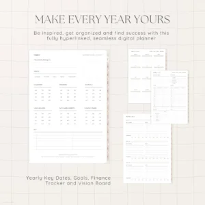 Undated Digital Planner - Milk Tea Version - Image 3