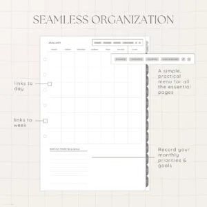 Undated Digital Planner - Liquorice Version - Image 4