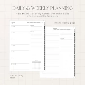 Undated Digital Planner - Liquorice Version - Image 6
