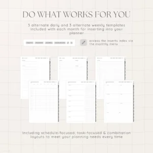 Undated Digital Planner - Liquorice Version - Image 7