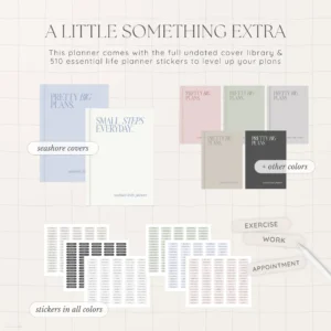 Undated Digital Planner - Seashore Version - Image 8