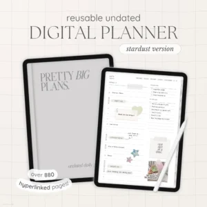 Undated Digital Planner - Stardust Version - Image 1
