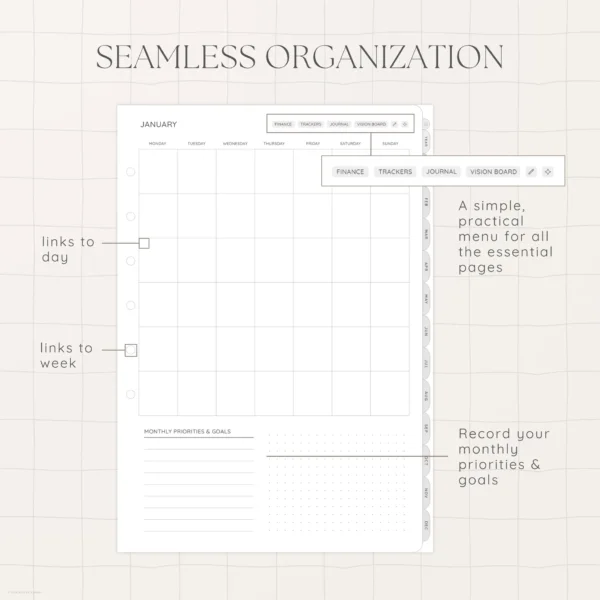 Undated Digital Planner - Stardust Version