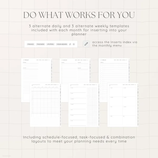 Undated Digital Planner - Stardust Version