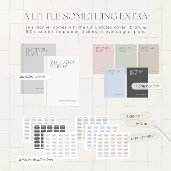 Undated Digital Planner - Stardust Version