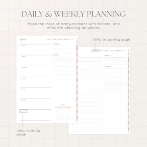 Undated Digital Planner - Sakura Version - Image 6