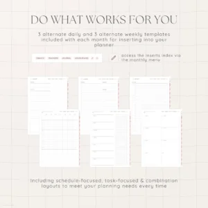 Undated Digital Planner - Sakura Version - Image 7