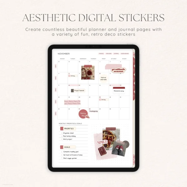 Cherry Pie Digital Deco Stickers