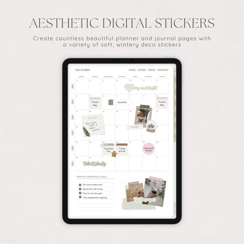 Cozy Winter Digital Deco Stickers