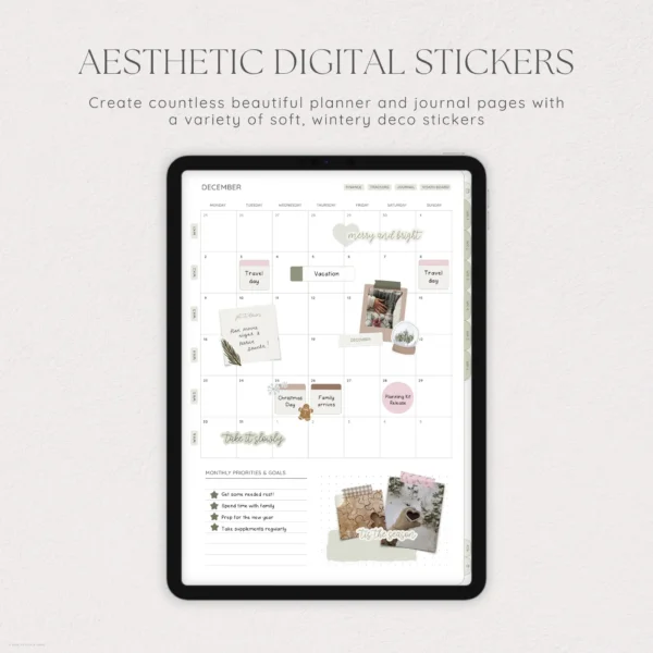 Cozy Winter Digital Deco Stickers