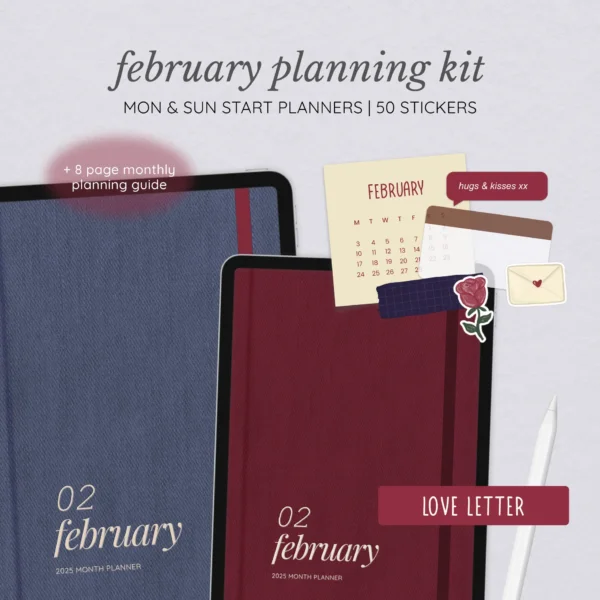 February Digital Planning Kit