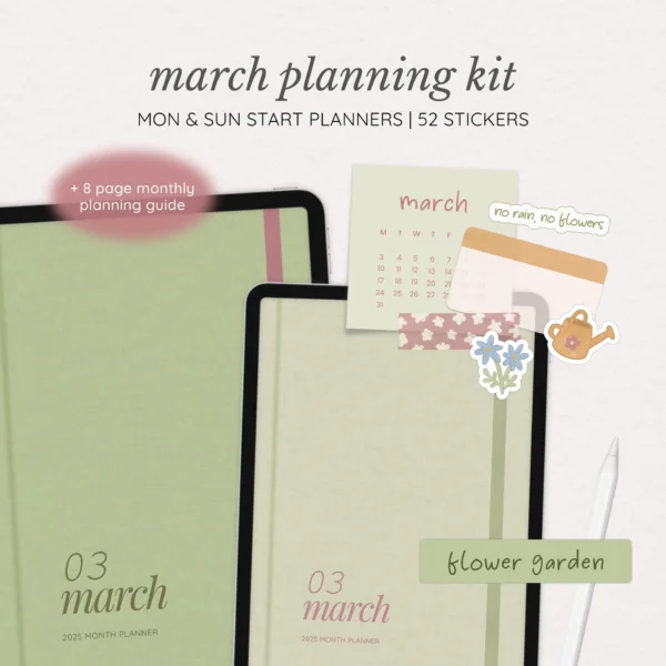 March Digital Planning Kit