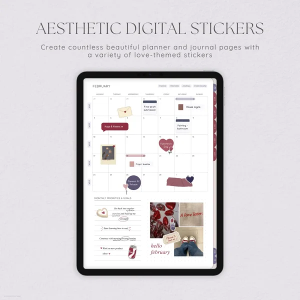 Love Letter Digital Deco Stickers