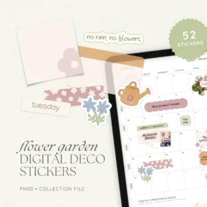 Flower Garden Digital Deco Stickers