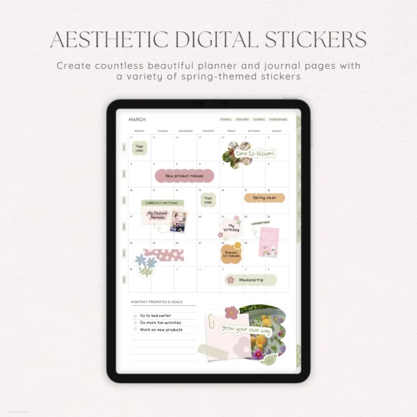 Flower Garden Digital Deco Stickers