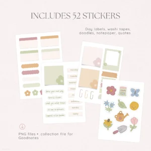 Flower Garden Digital Deco Stickers - Image 3