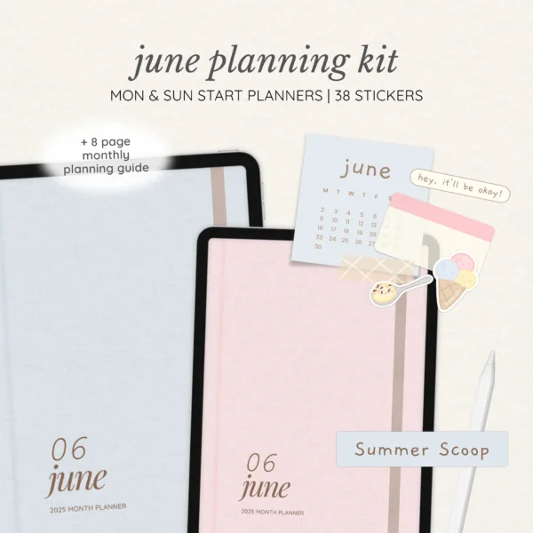 June Digital Planning Kit