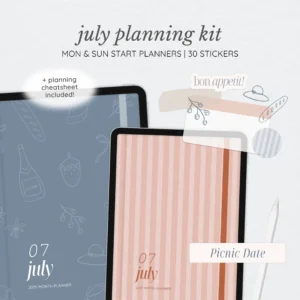 July Digital Planning Kit