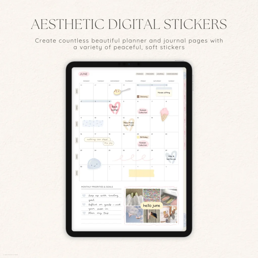 Summer Scoop Digital Deco Stickers