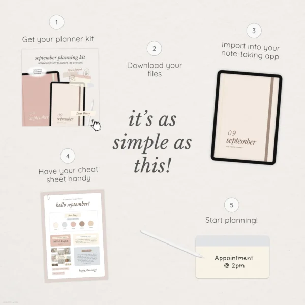 September Digital Planning Kit - Image 8