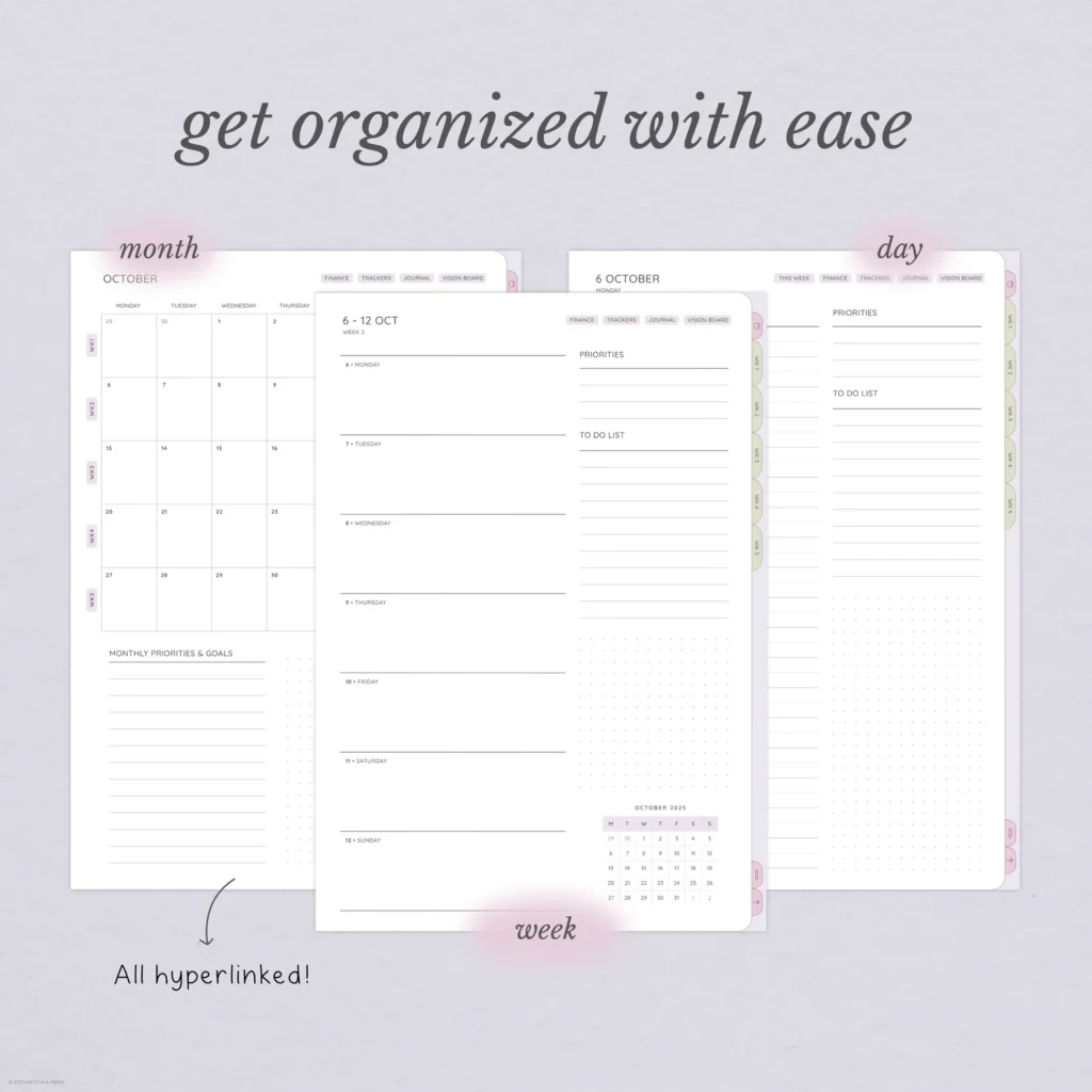 October Digital Planning Kit