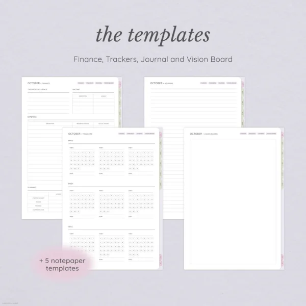 October Digital Planning Kit