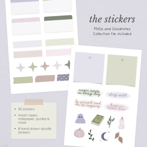 October Digital Planning Kit