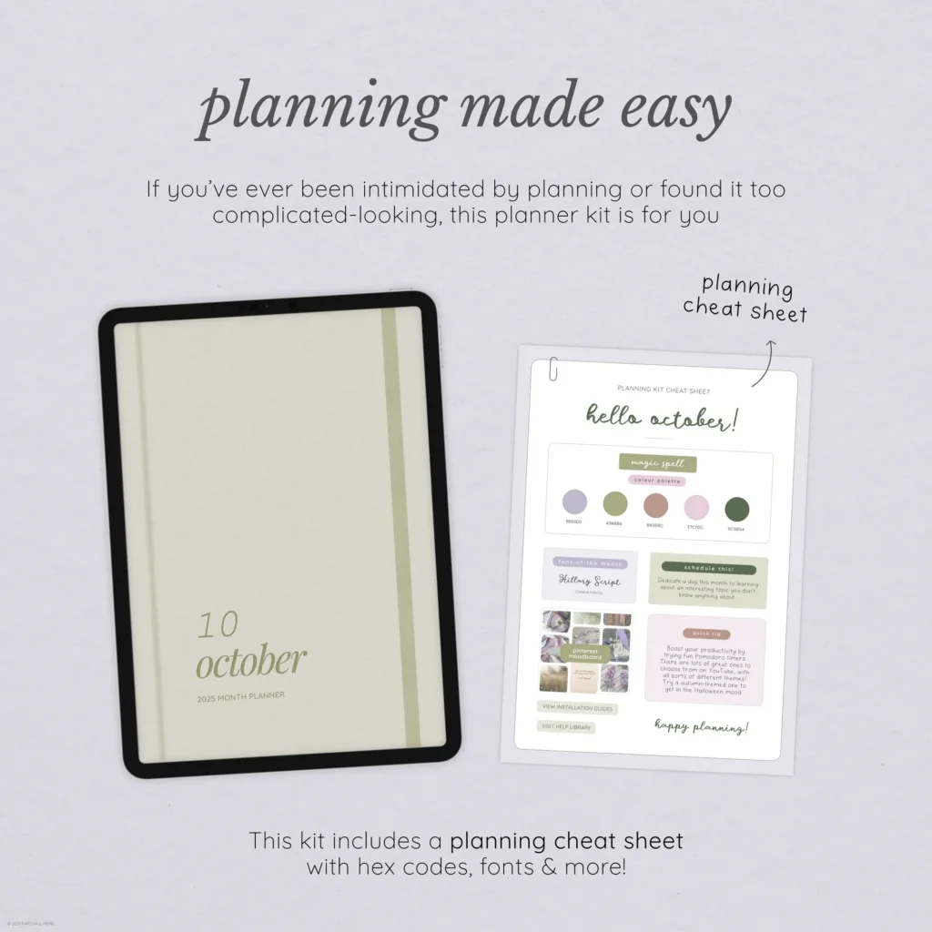 October Digital Planning Kit
