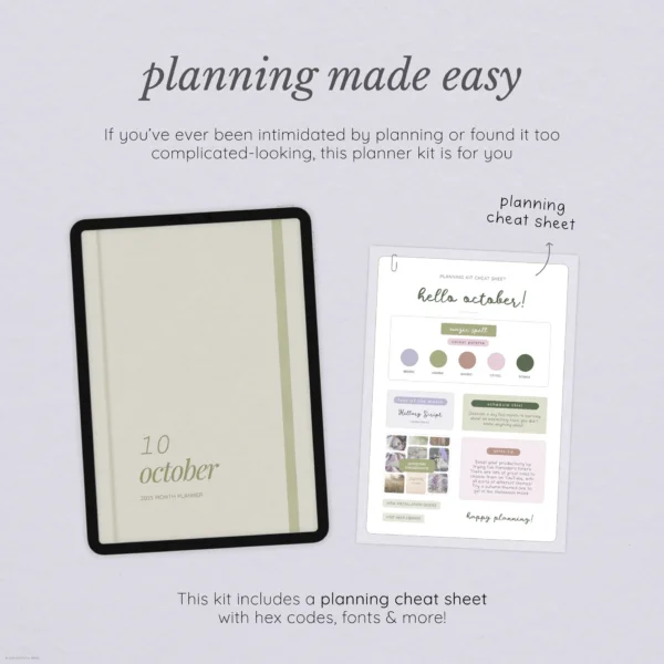 October Digital Planning Kit