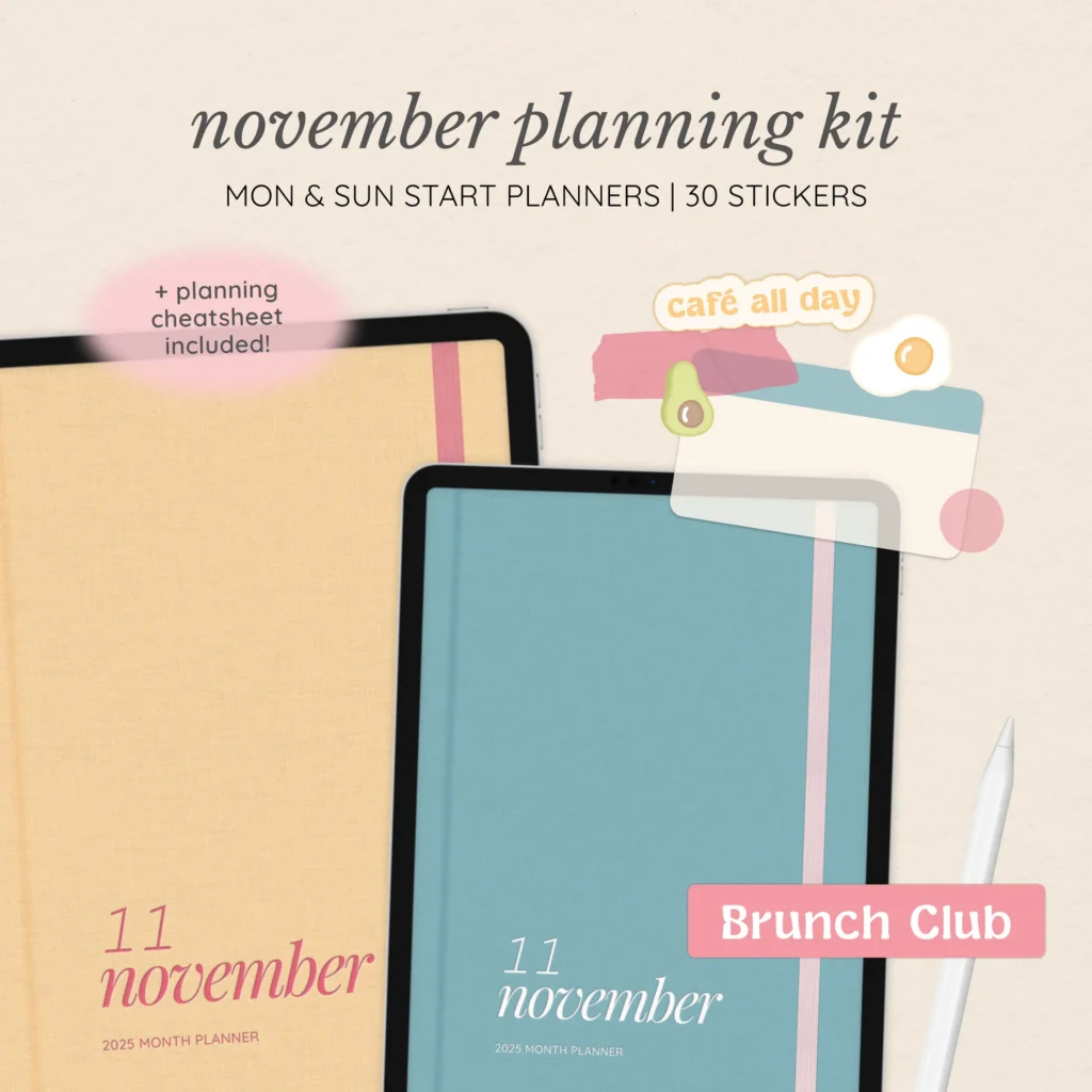 November Digital Planning Kit