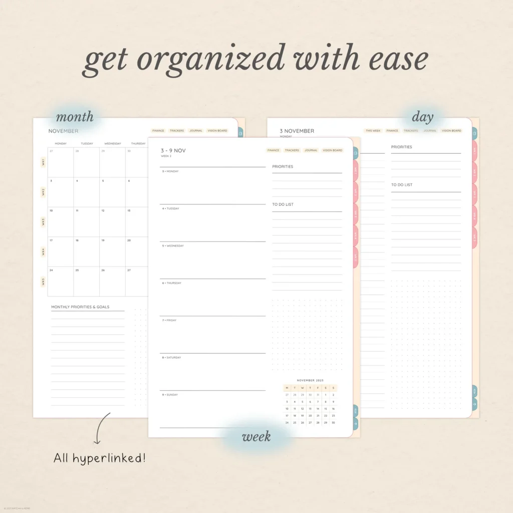 November Digital Planning Kit