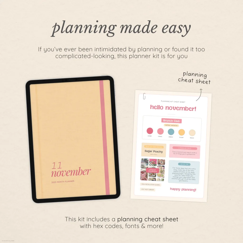 November Digital Planning Kit