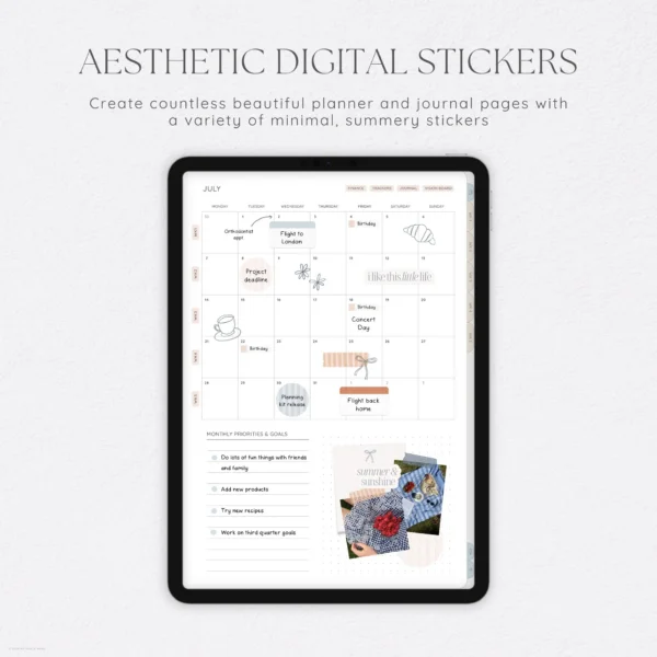 Picnic Date Digital Deco Stickers