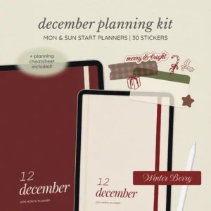December Digital Planning Kit