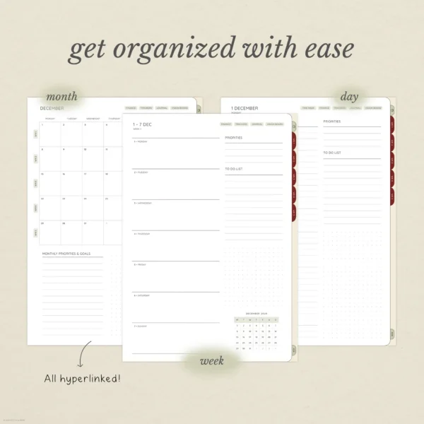 December Digital Planning Kit