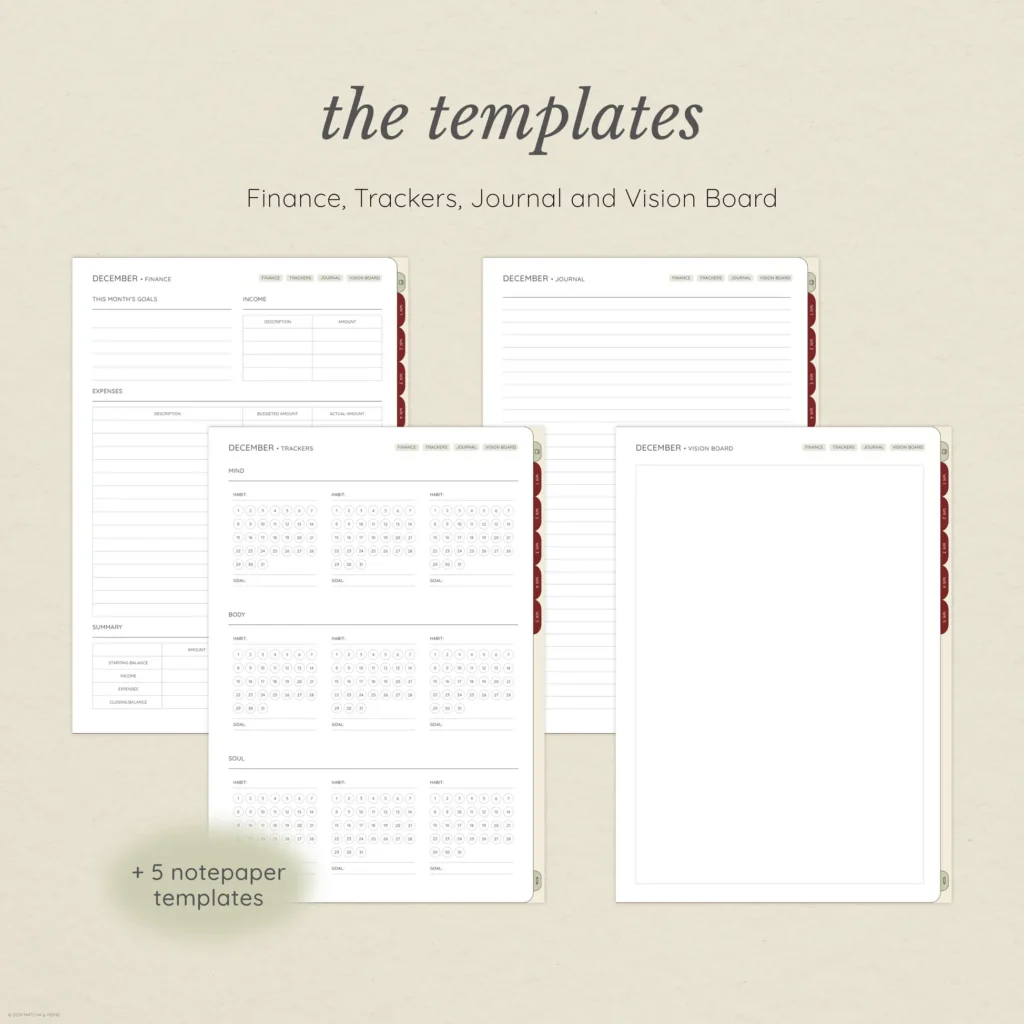 December Digital Planning Kit