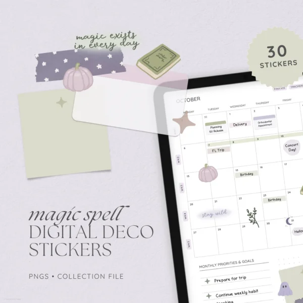 Magic Spell Digital Deco Stickers