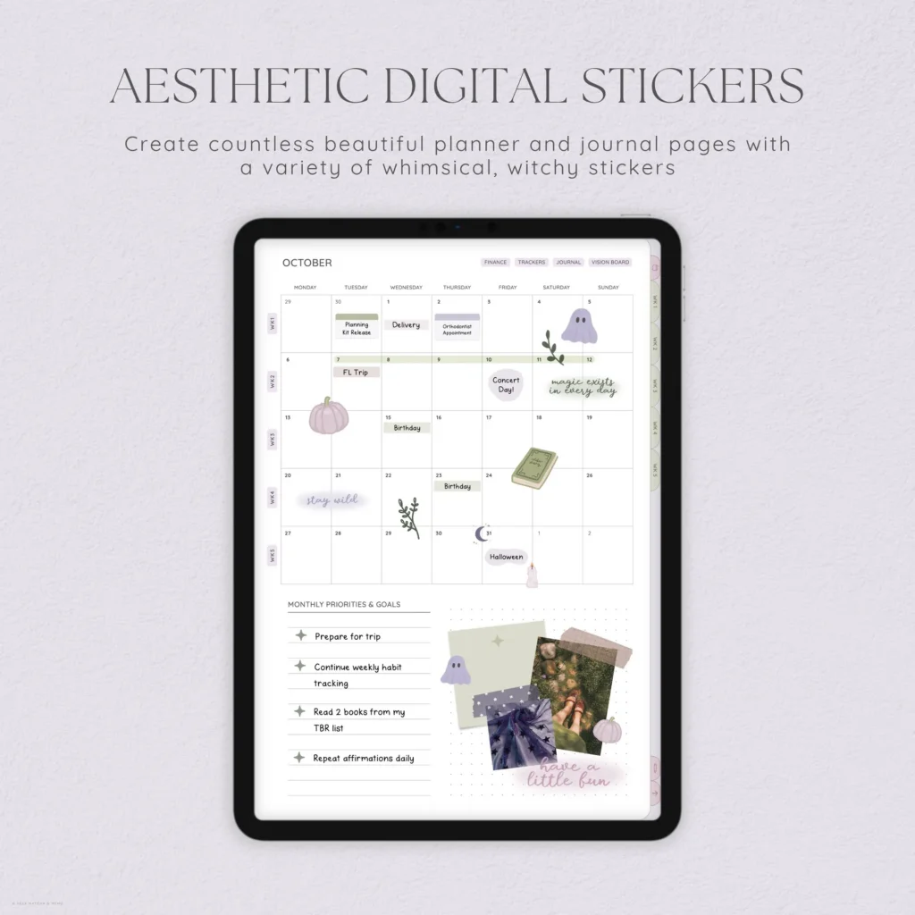 Magic Spell Digital Deco Stickers