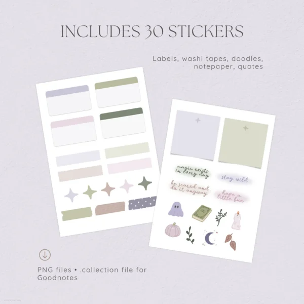 Magic Spell Digital Deco Stickers